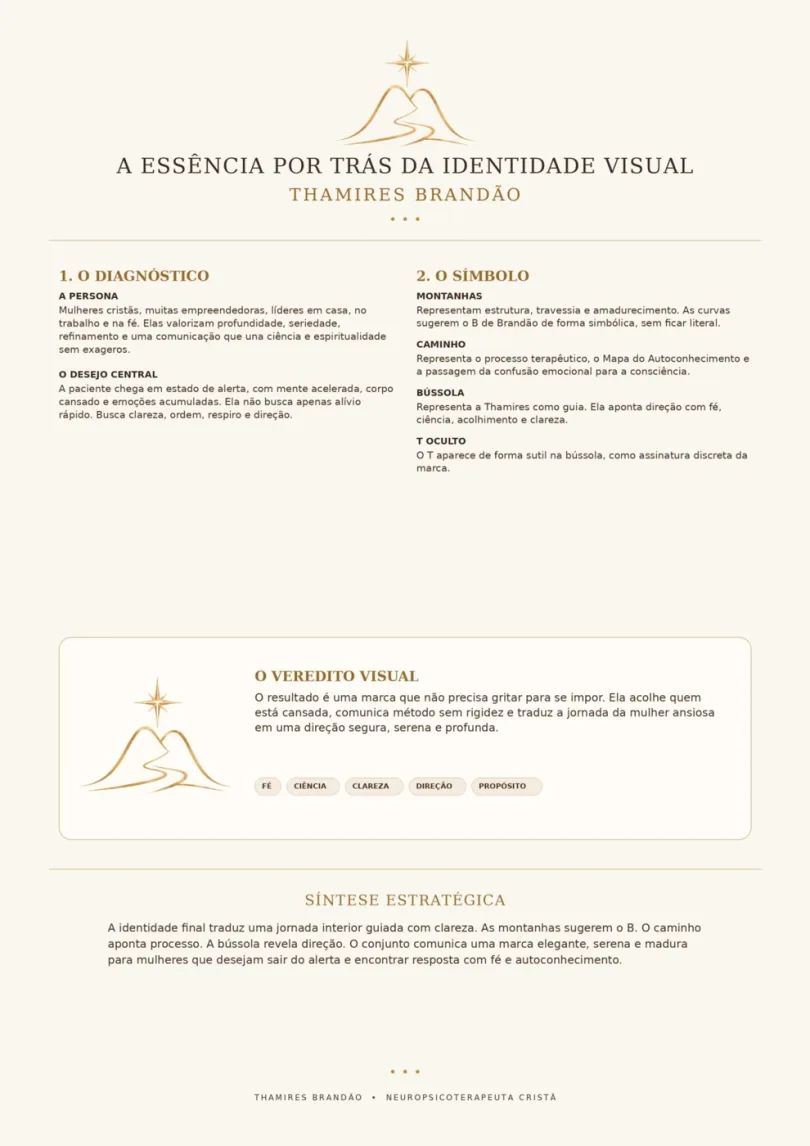 Diagnóstico e símbolo da identidade Thamires Brandão